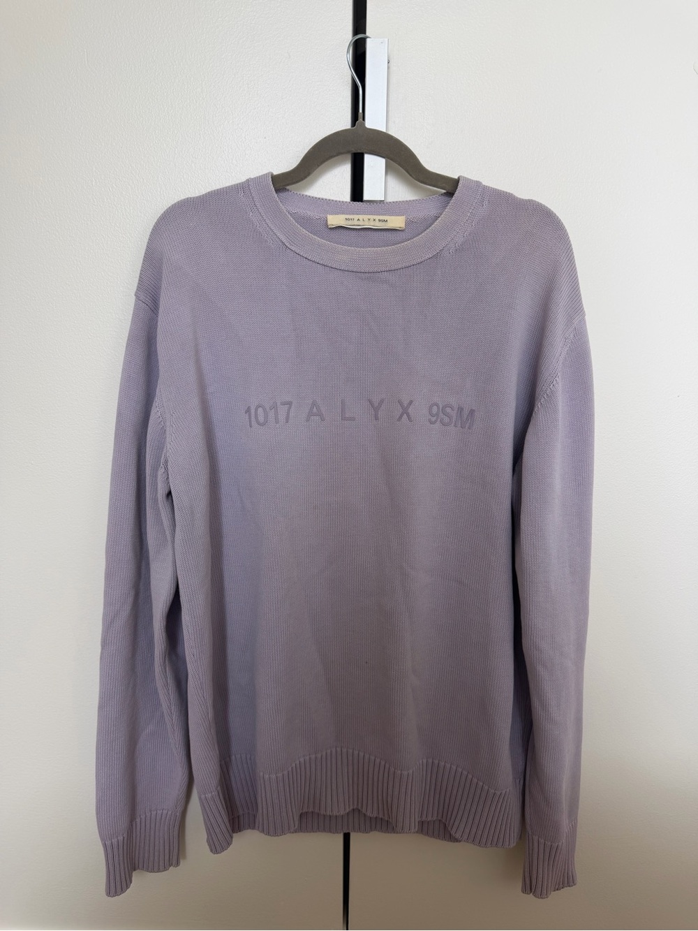 1017 ALYX 9SM Lavender Crewneck Sweatshirt Unisex